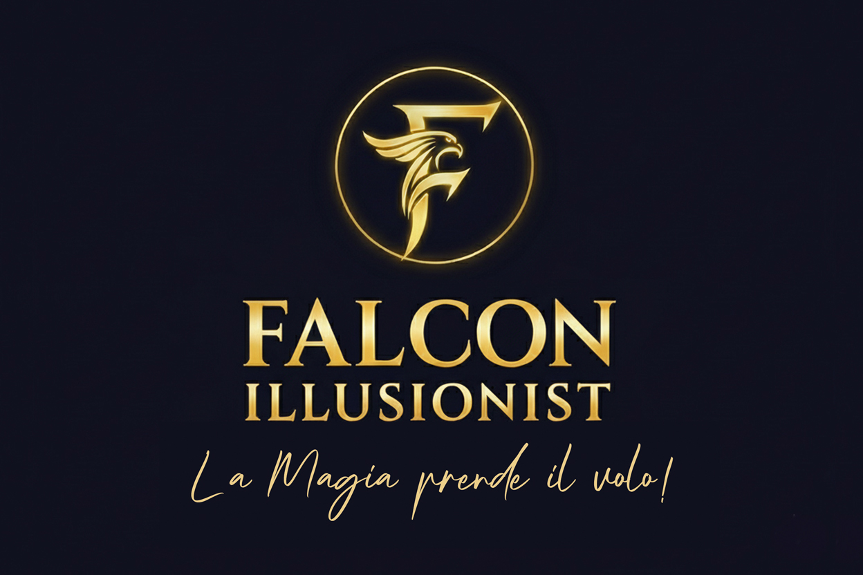 Falcon Illusionist durante uno spettacolo di magia d'impatto visivo